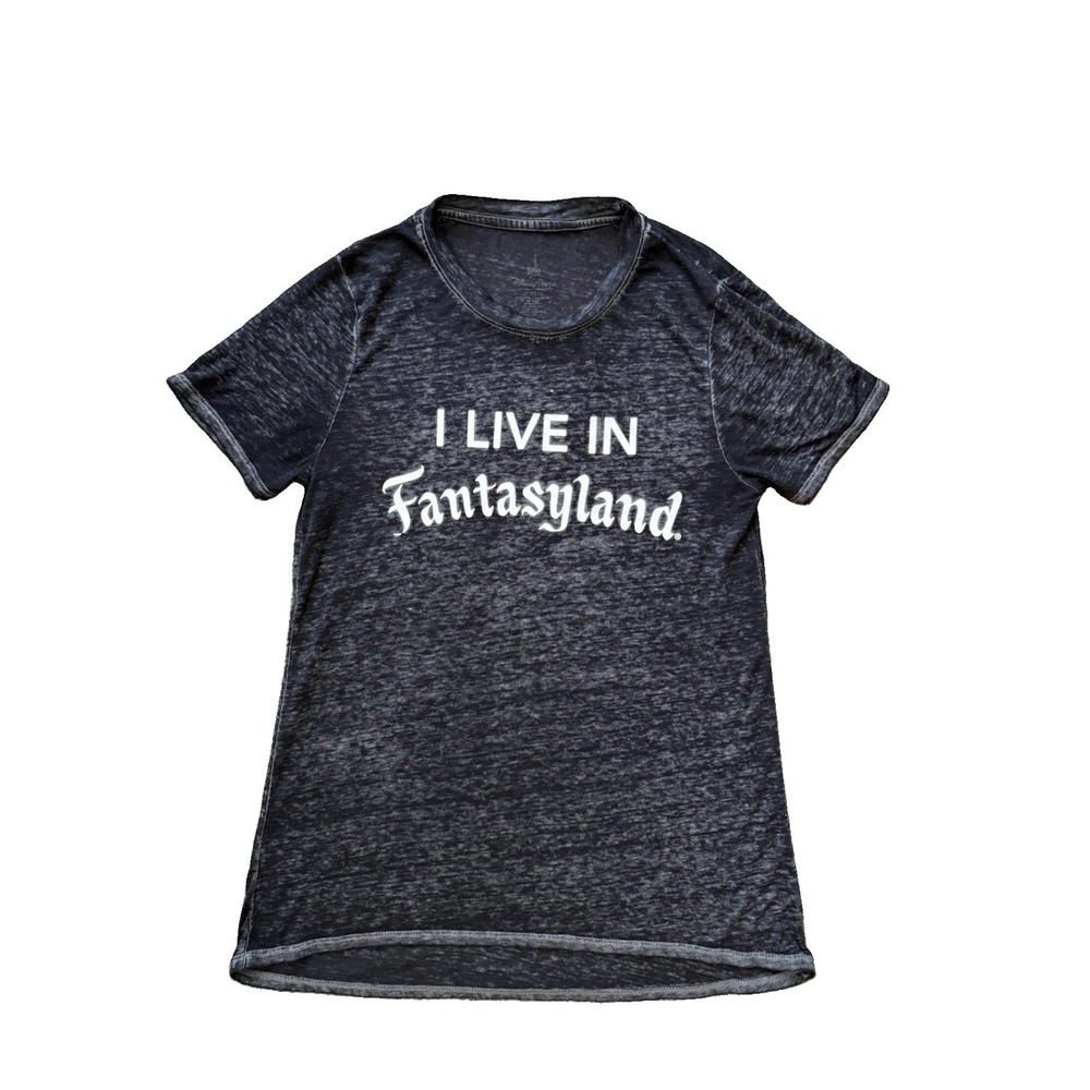 Disney Parks I Live In Fantasyland Burnout Tee Women's XS